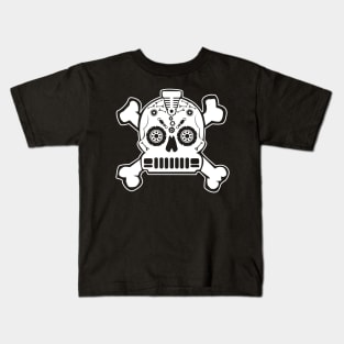 Sugar Skull Jeep Cherokee Badge Kids T-Shirt